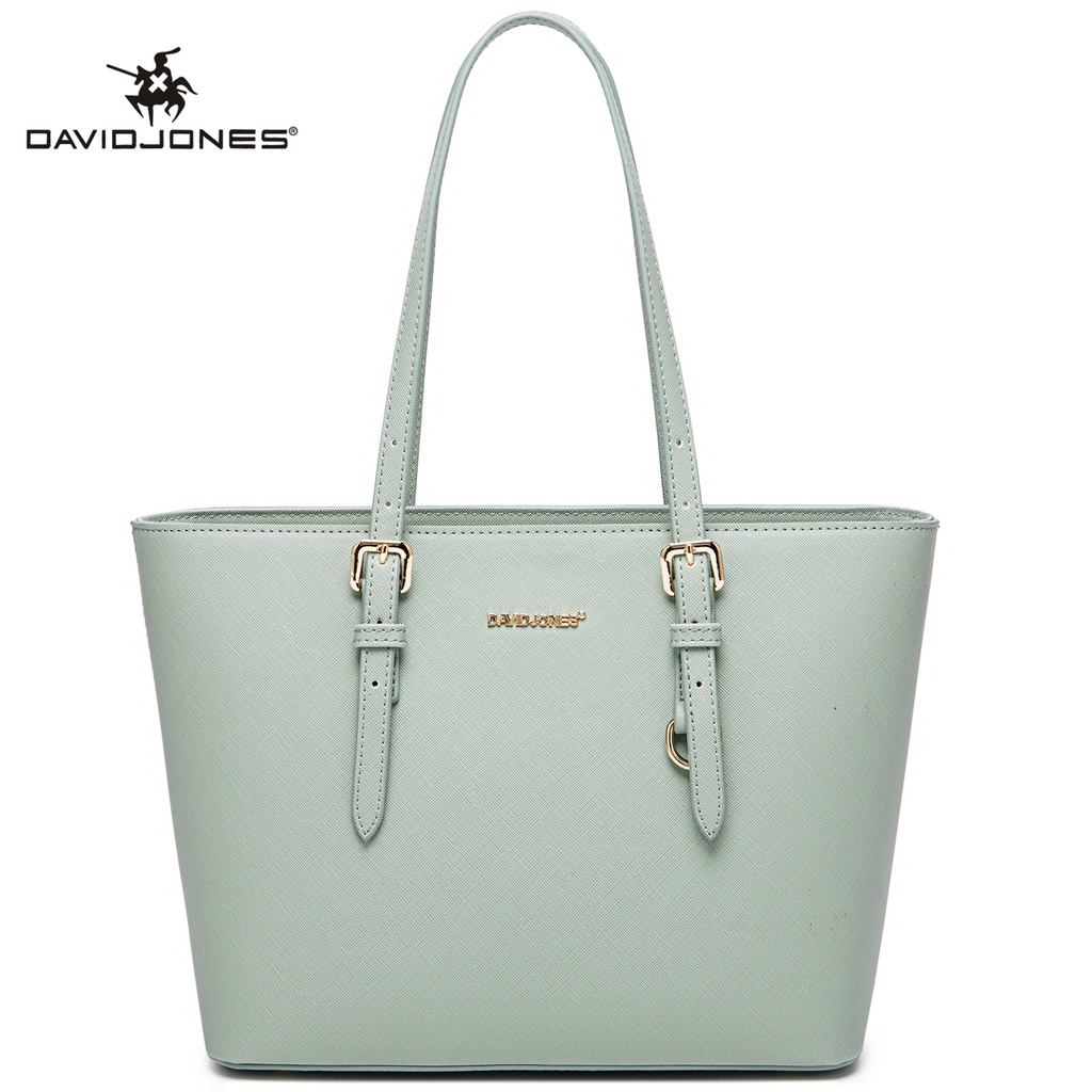 DavidJones Women's Medium PU Leather Tote Bag